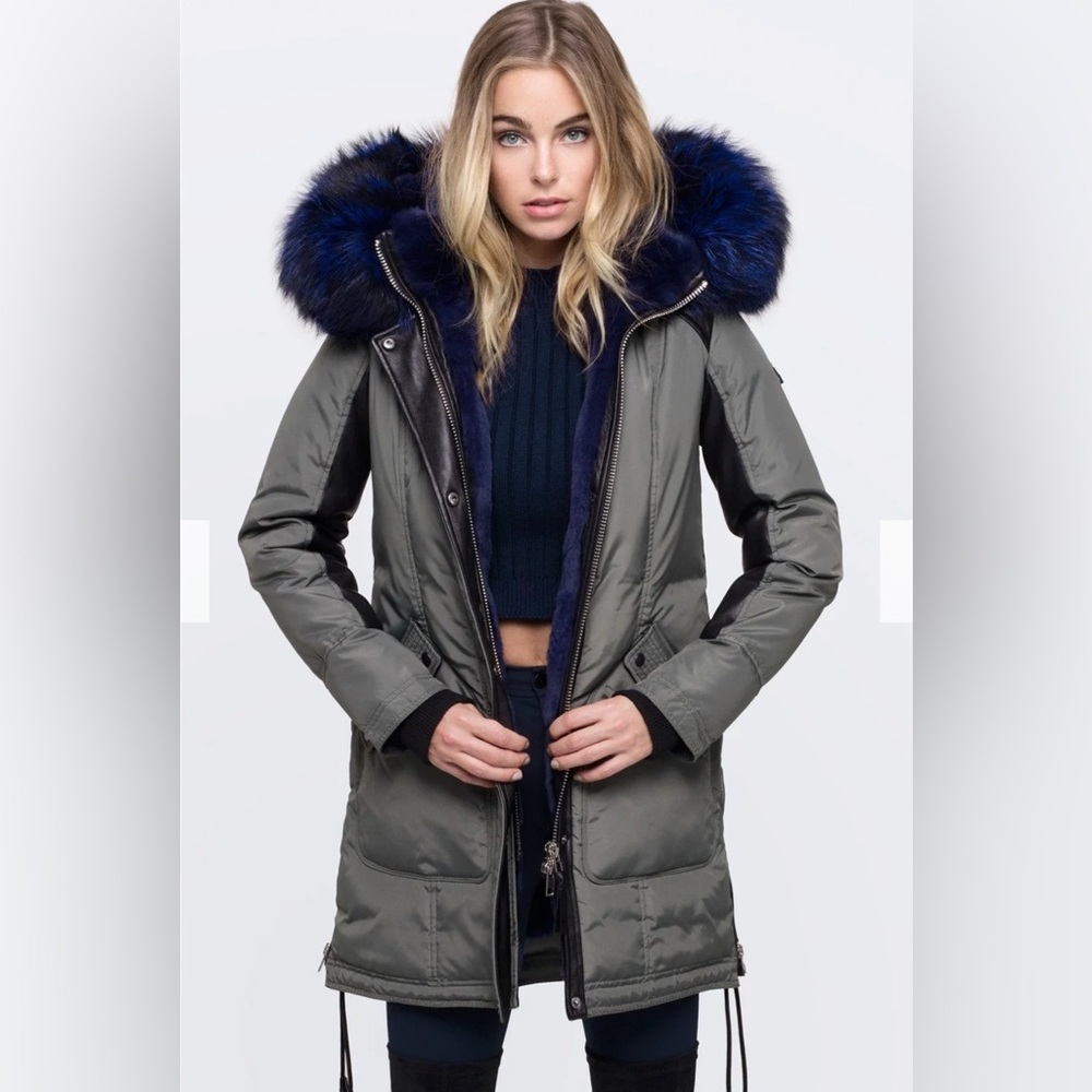 Women's Down Parka with Real Fox Fur Trim